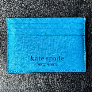 Kate Spade slim card holder in blue